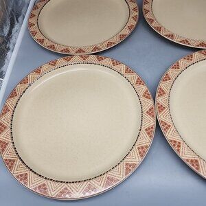 Set Of 4 Mikasa Potter's Touch Ironstone Dinner Plate San Mateo 11"